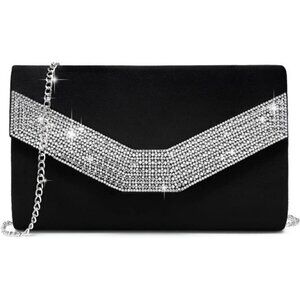 Women's Handbag Evening Bag Formal Party Clutch Purse Cocktail Wedding Black